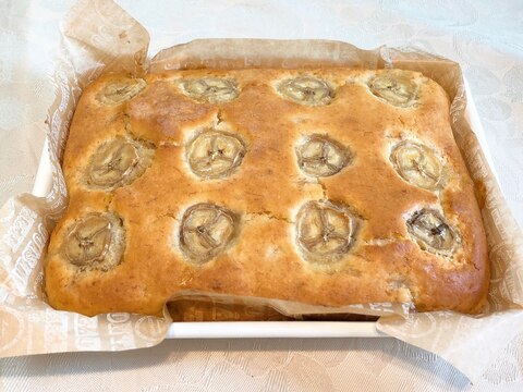 ホーローバットで!バナナケーキ